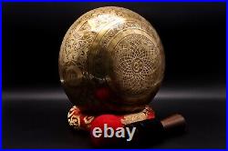 10 inches Special Buddha Foot Carving Singing Bowl From Nepal