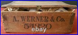 1880's Miniature A. Werner & Co. Champagne Case with 8 Bottles from Sonoma, CA