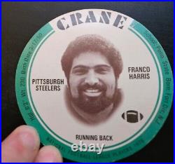 1976 Crane Franco Harris Football Disc Ultra Rare From Bag Only Pop 1 on Ebay