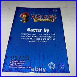 2023 KILLER KLOWNS FROM OUTER SPACE Batter Up #59 Sapphire Cracked Ice #05/05