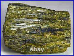 874 GM Extra Large Natural Green EPIDOTE Crystals Cluster Specimen From Pakistan