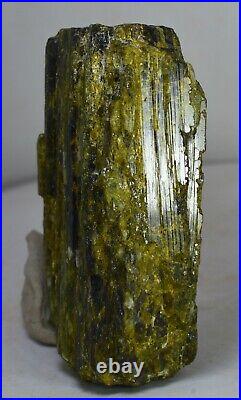 874 GM Extra Large Natural Green EPIDOTE Crystals Cluster Specimen From Pakistan