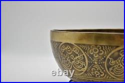 9 inches Special Mandala Carving Singing Bowl From Nepal-Spiritual Tibetan Bowls
