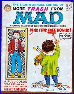 ATTACHED Alfred E. Neuman Pop Art Poster! More Trash from MAD MAGAZINE #8