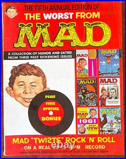 ATTACHED RECORD! Worst from MAD #5! VERY FINE (8.0)! Extremely RARE! 1962