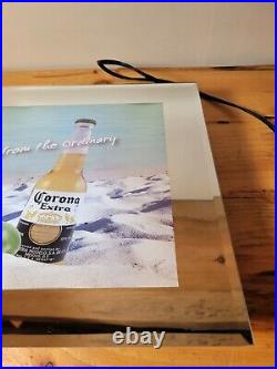 CORONA EXTRA MILES AWAY FROM THE ORDINARY Ocean Sound Lighted Hanging Sign