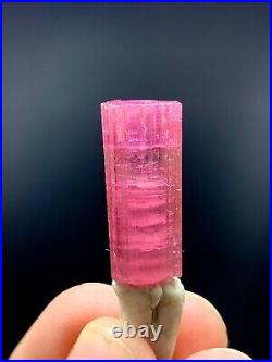 Extra Pink Tourmaline Crystal well Terminated Crystal From Afghan 24.6 Ct