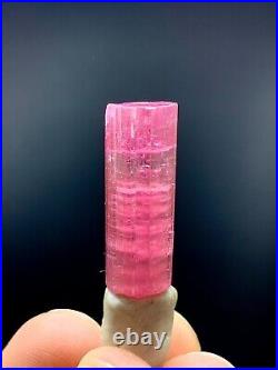 Extra Pink Tourmaline Crystal well Terminated Crystal From Afghan 24.6 Ct