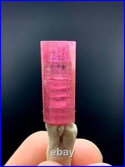 Extra Pink Tourmaline Crystal well Terminated Crystal From Afghan 24.6 Ct