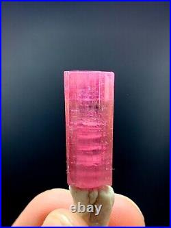 Extra Pink Tourmaline Crystal well Terminated Crystal From Afghan 24.6 Ct