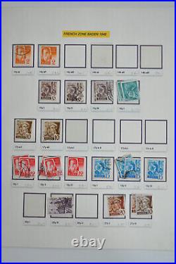 French Zone Special Collection With Many Paper & Typunterschieden 1945/49