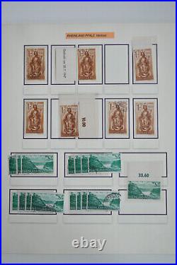 French Zone Special Collection With Many Paper & Typunterschieden 1945/49