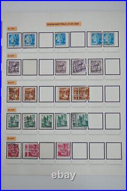 French Zone Special Collection With Many Paper & Typunterschieden 1945/49