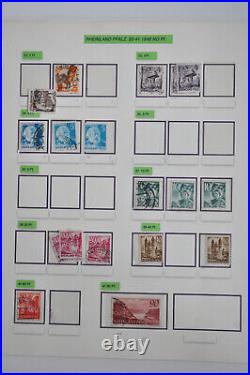 French Zone Special Collection With Many Paper & Typunterschieden 1945/49