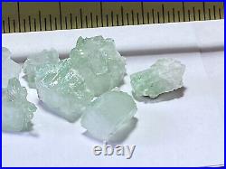 Lapidary Special lot green Apophyllite from India 17gr suitable for gemstones