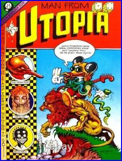 Man From Utopia, 1972, Rick Griffin, San Francisco, Very Rare Underground Comic