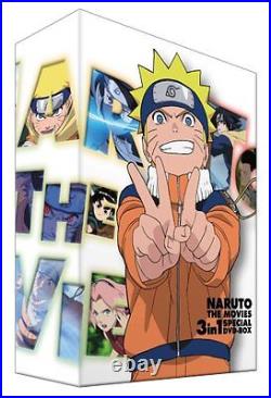 NEW NARUTO THE MOVIES 3in1 SPECIAL DVD-BOX Limited Number From Japan F/S