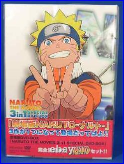 NEW NARUTO THE MOVIES 3in1 SPECIAL DVD-BOX Limited Number From Japan F/S
