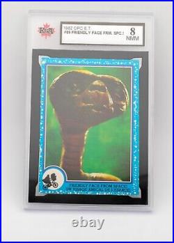 O-Pee-Chee #86 E. T. The Extra-terrestrial Friendly Face From Space Graded 8 NMM