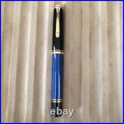 Pelikan fountain pen EF extra fine-shaped blue stripes Suberen M600 From Japan