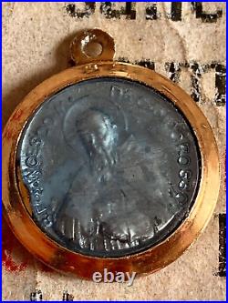 RARE VINTAGE RELIC St Francis from Caporosso Stunning with wax seal SPECIAL