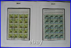 S2207 Liechtenstein Postmarked Bogensammlung To 2016 IN 18 Volumes Ca 30000 Chf