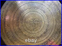 SALE! 13 inches Buddha Eye Carving Special Tibetan Gong from Nepal Wind Gong