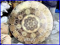 SALE! 70 cm large Special Flower carving sound healing Tibetan gong from Nepal