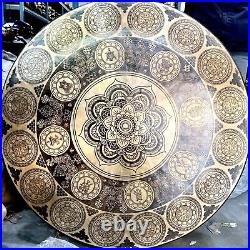 SALE! Extra large Special Flower carving sound healing Tibetan gong from Nepal