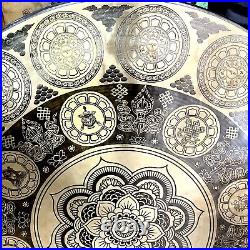 SALE! Extra large Special Flower carving sound healing Tibetan gong from Nepal