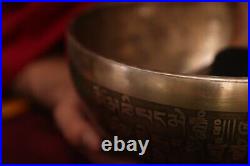 Special 10 Buddha Foot carving Singing Bowl From Nepal-Spiritual Tibetan Bowls