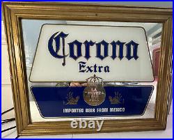 Vintage 1988 Corona Extra Importing Beer Lighted Sign, From Gambrinus Importing