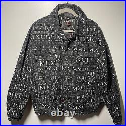 Vintage FUBU Denim Jacket All Over Print MCMXCll Jeans Collection XLarge Hip Hop