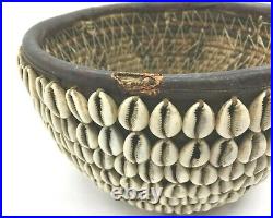 Vintage Hausa Cowrie Shell Basket From Nigeria Special Price Thru July 4th