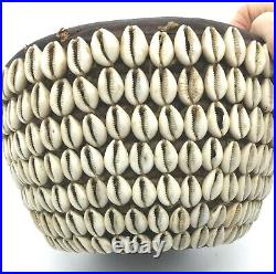 Vintage Hausa Cowrie Shell Basket From Nigeria Special Price Thru July 4th