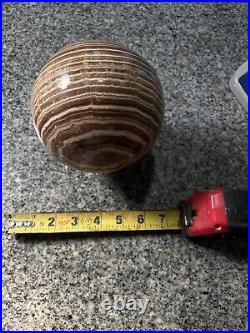 XXL Banded Aragonite Sphere From Morocco 2.2Kg