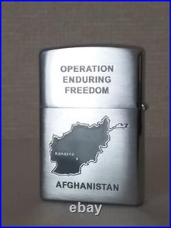 Zippo lighter TF STORM AFGHANISTAN special operations unused item from Japan